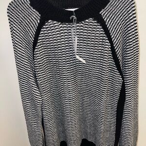 Liz Claiborne Black and White Sweater